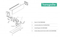 RECAMBIOS REPISA CON TOMA DE AGUA FIXFIT HANSGROHE